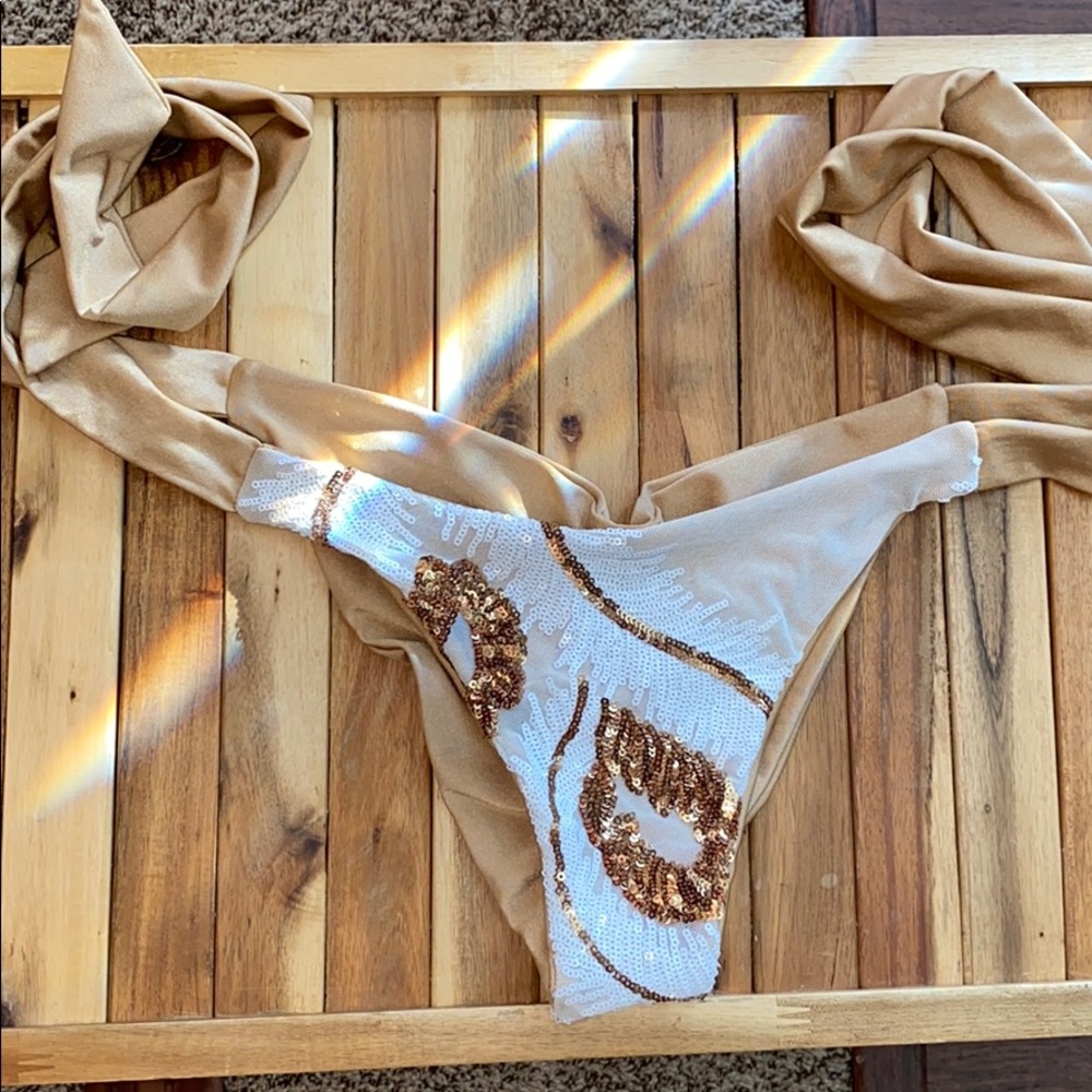 Tie side bikini bottom
